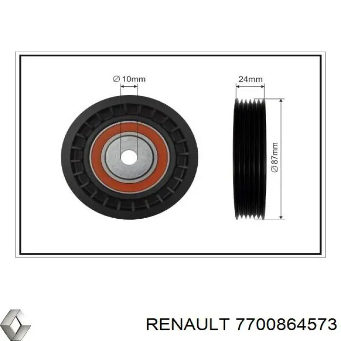 7700864573 Renault (RVI) паразитный ролик