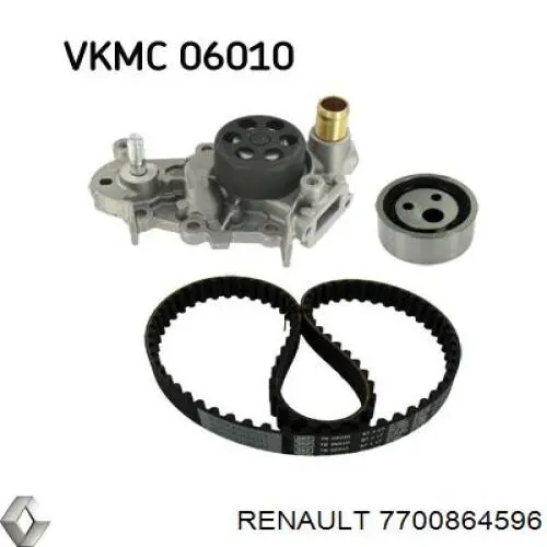 Помпа охлаждения Renault (RVI) 7700864596 цена, от 36.25 USD
