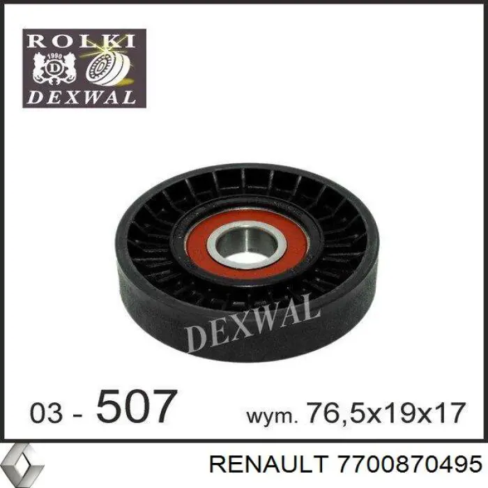 Купить 7700870495 Renault (RVI) Натяжитель приводного ремня