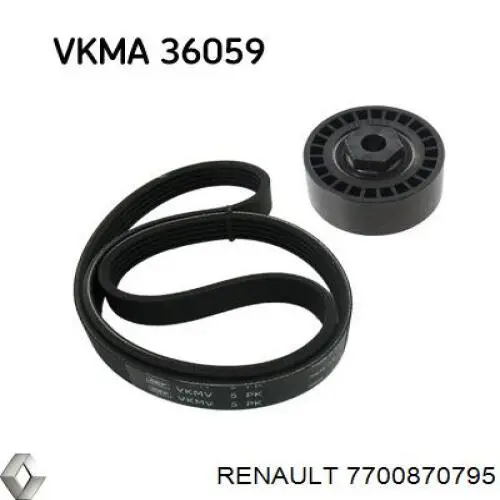 Натяжной ролик Renault (RVI) 7700870795 цена, от 25.02 USD