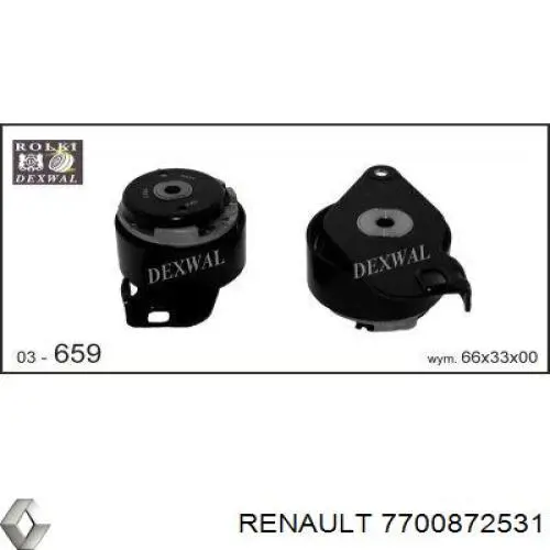 Ролик натяжителя Renault (RVI) 7700872531