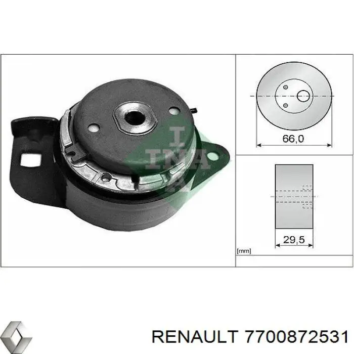 Ролик натяжителя ремня ГРМ Renault (RVI) 7700872531