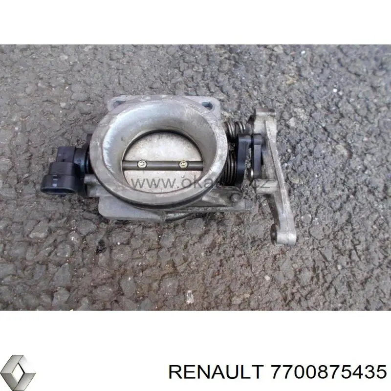 7700875435 Renault (RVI) válvula de borboleta montada