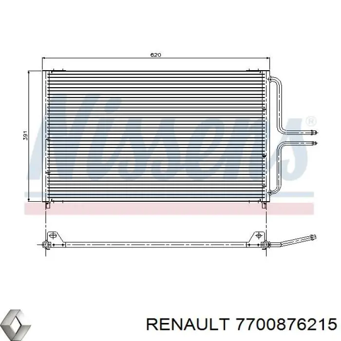 Конденсатор кондиционера Renault (RVI) 7700876215 цена, от 50.68 USD
