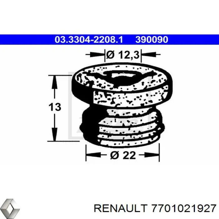 Juego de reparación, cilindro de freno principal 7701021927 Renault (RVI)