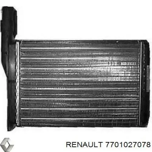 7701027078 Renault (RVI) радиатор печки