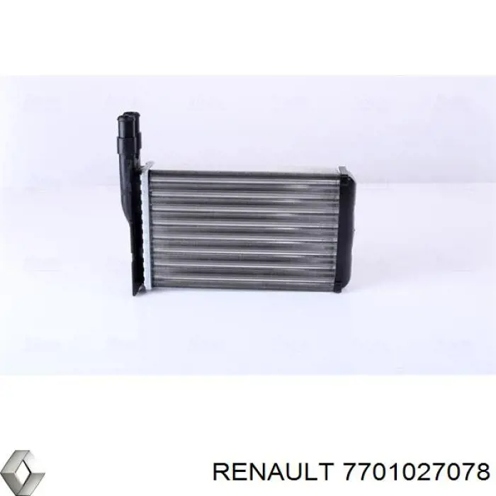 Radiador de calefacción 7701027078 Renault (RVI)