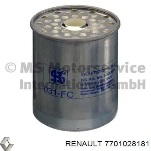 7701028181 Renault (RVI) топливный фильтр