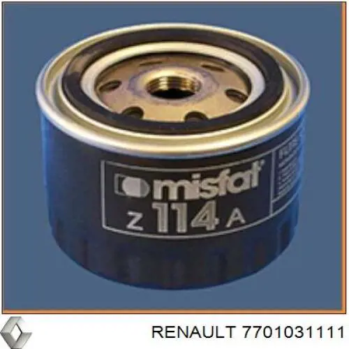 7701031111 Renault (RVI) Масляный фильтр двигателя