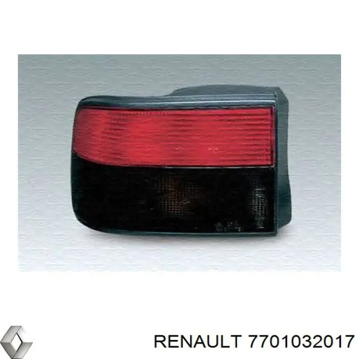 7701032017 Renault (RVI) lanterna traseira esquerda externa