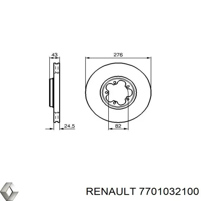 Реле многофункциональное 7701032100 Renault (RVI)