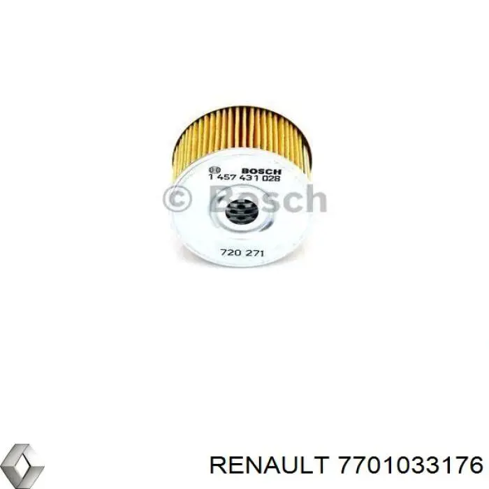 Filtro combustible 7701033176 Renault (RVI)