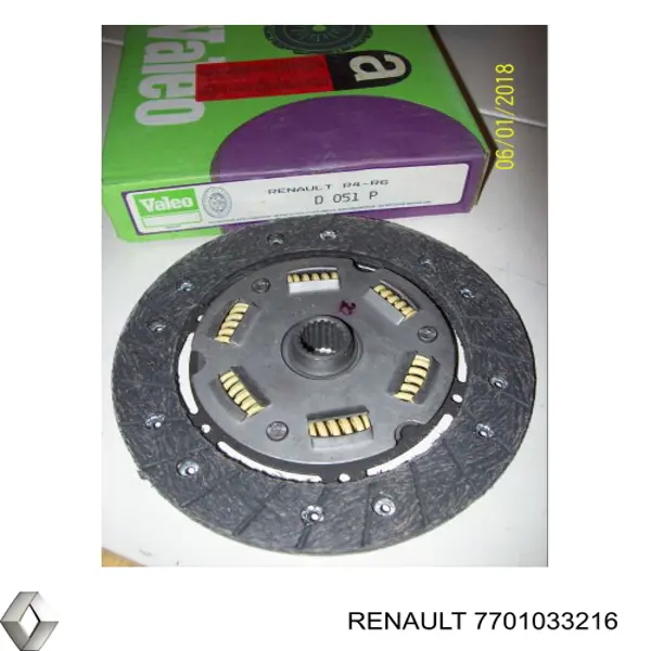 Диск сцепления 7701033216 Renault (RVI)