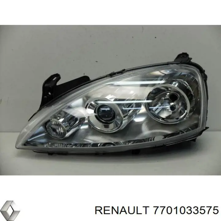Левая фара 7701033575 Renault (RVI)