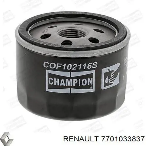 7701033837 Renault (RVI) масляный фильтр