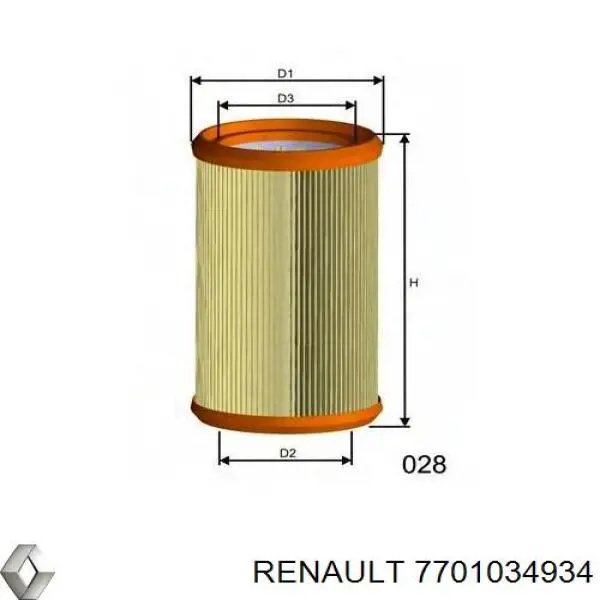 7701034934 Renault (RVI)