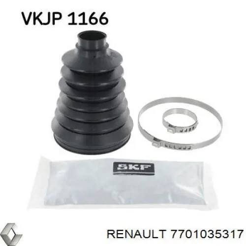 Купить 7701035317 Renault (RVI) Пыльник гранаты наружный, передний
