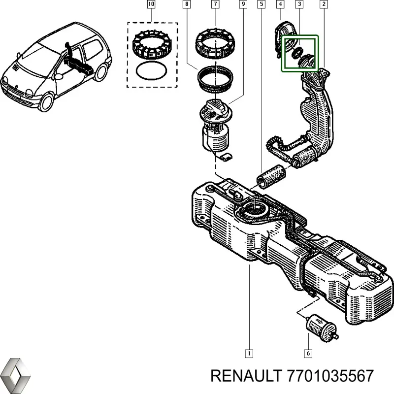 7701035567 Renault (RVI) 