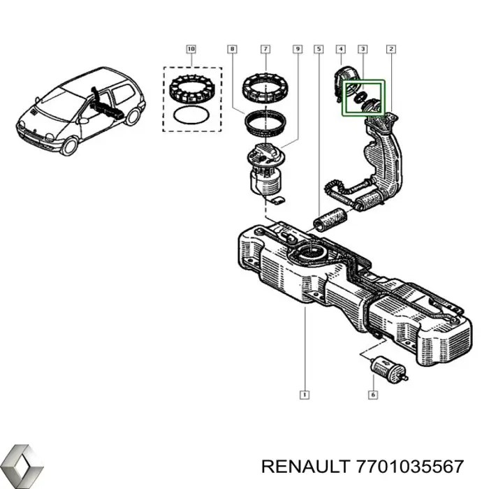 Купить 7701035567 Renault (RVI) 