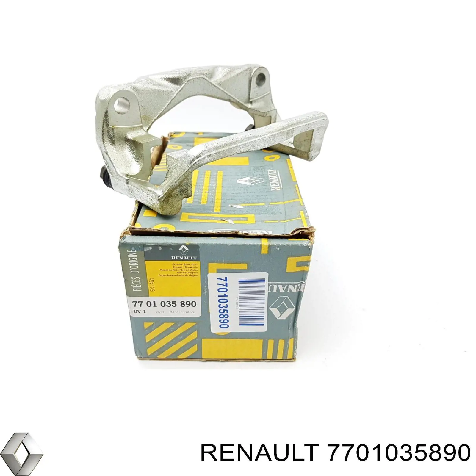 7701035890 Renault (RVI) скоба тормозного суппорта переднего