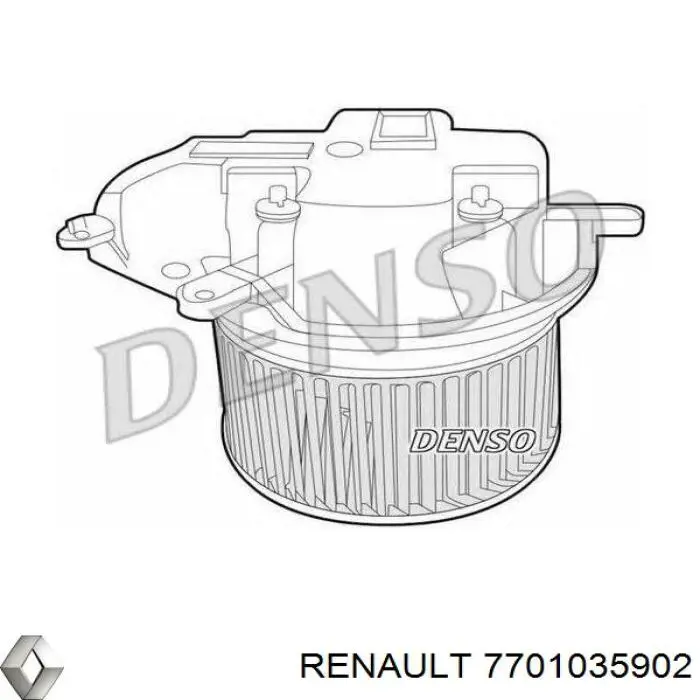 Мотор вентилятора печки (отопителя салона) на Renault Laguna I 
