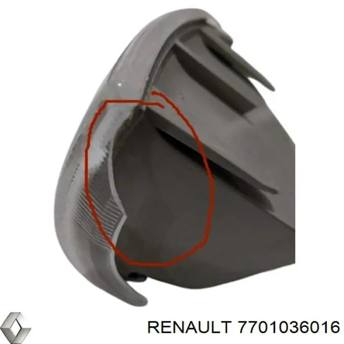 Поворотник правый 7701036016 Renault (RVI)