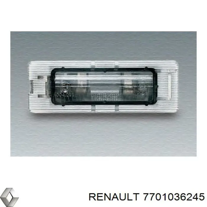7701036245 RENAULT Piloto de matrícula original y equivalente