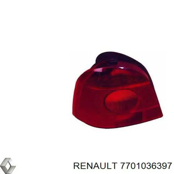 7701036397 Renault (RVI) стекло фонаря заднего левого