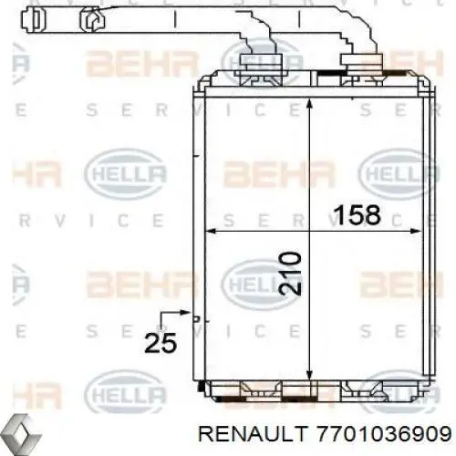 7701036909 Renault (RVI)