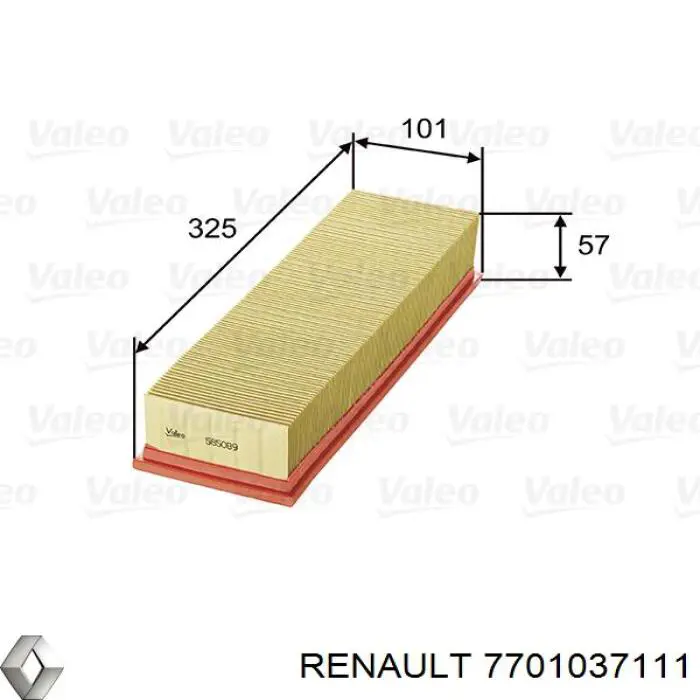 Купить 7701037111 Renault (RVI) Автомобильный фильтр воздуха