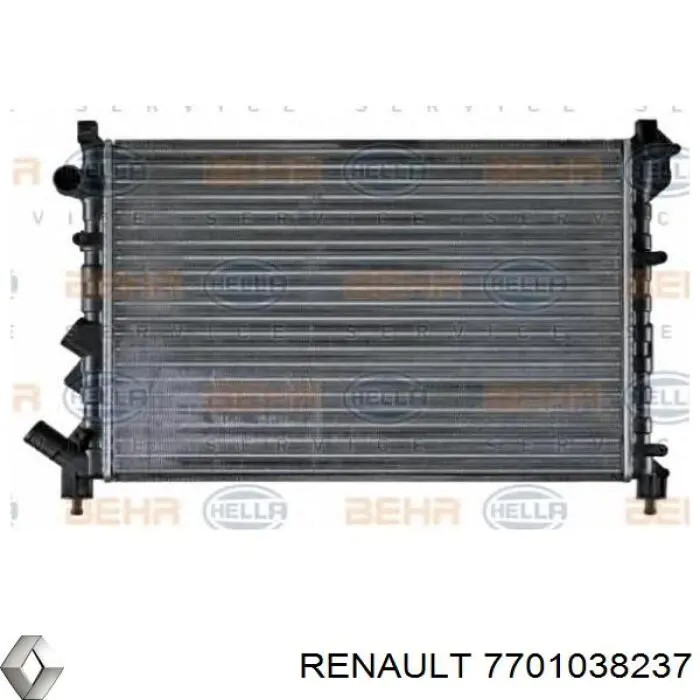 Радиатор охлаждения двигателя Renault (RVI) 7701038237 цена, от 63.86 USD