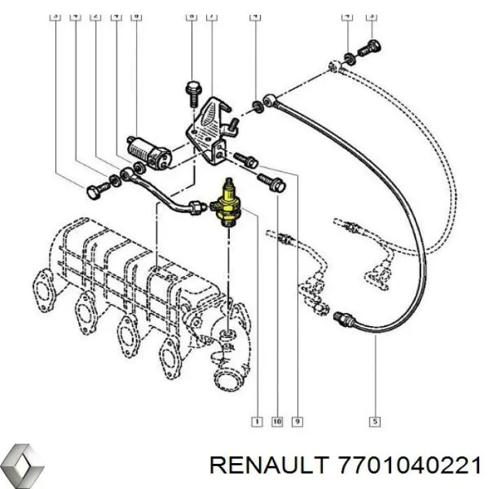  Renault (RVI) 7701040221 цена, от 40.52 USD