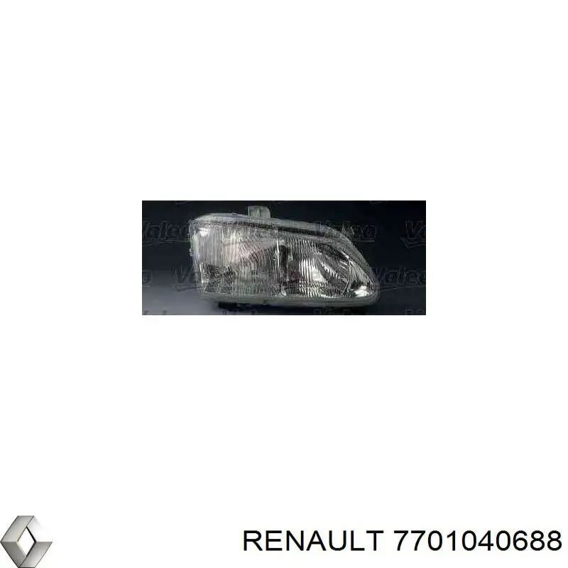 Правая блок фара Renault (RVI) 7701040688 цена, от 25.42 USD