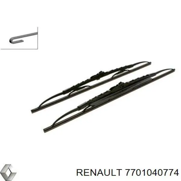 Щетка-дворник лобового стекла водительская 7701040774 Renault (RVI)