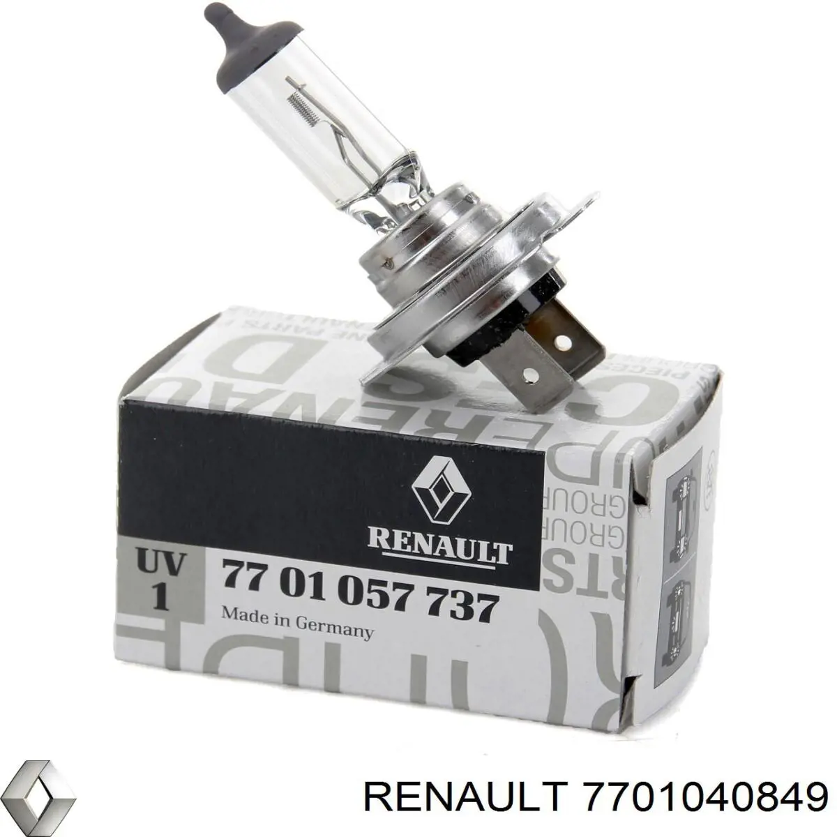 Купить 7701040849 Renault (RVI) Лампочка галогенная