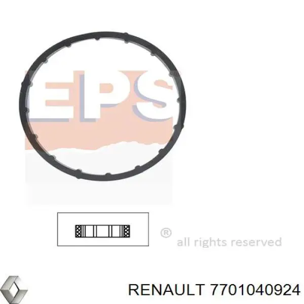 7701040924 Renault (RVI) Прокладка корпуса термостата