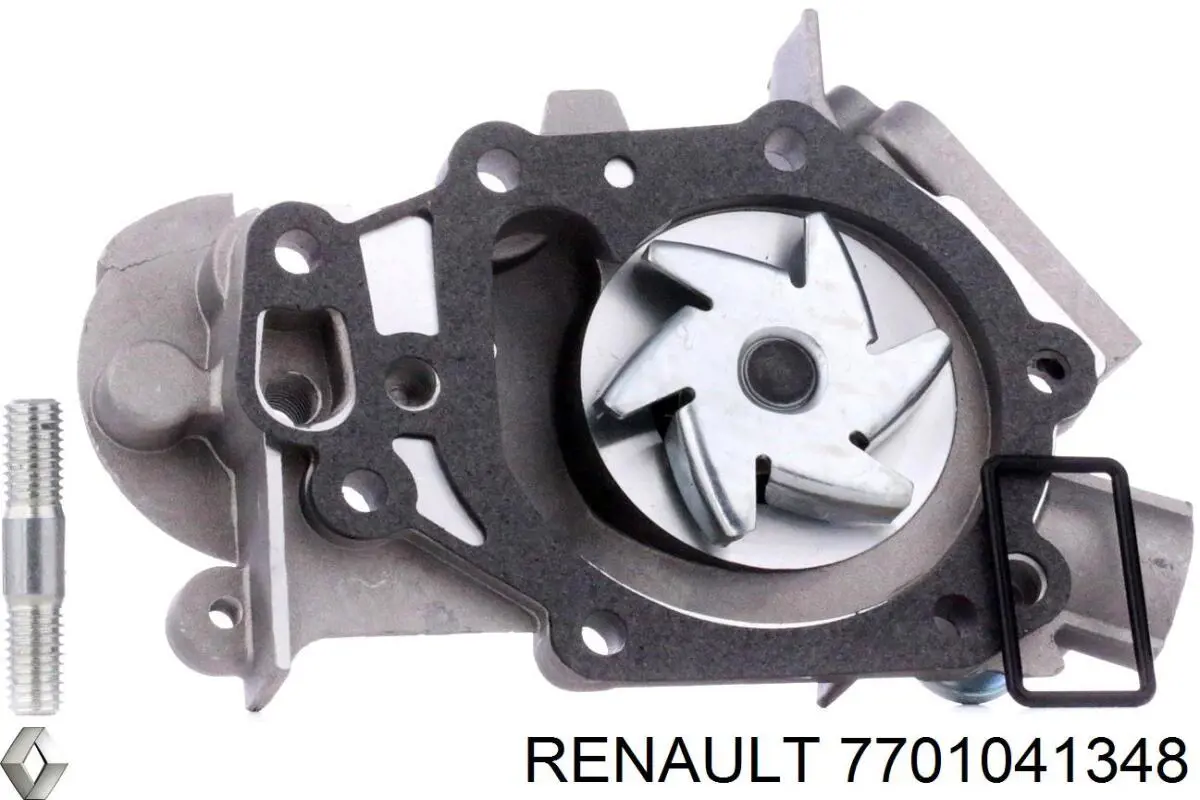 Фланец системы охлаждения 7701041348 Renault (RVI)