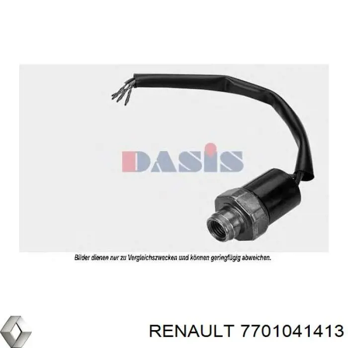 7701041413 Renault (RVI) sensor de pressão absoluta de aparelho de ar condicionado