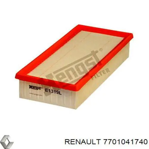 Filtro de aire 7701041740 Renault (RVI)