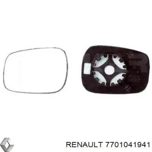 7701041941 Renault (RVI) зеркальный элемент зеркала заднего вида правого