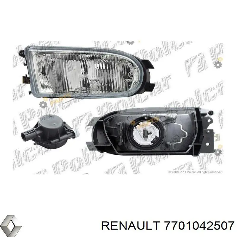 Luzes de nevoeiro esquerdas para Renault Safrane (B54)