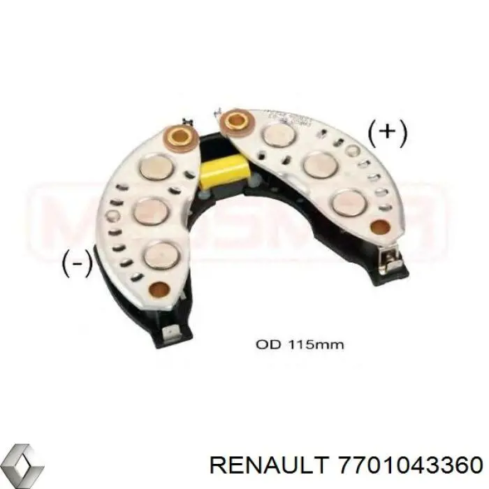  Renault (RVI) 7701043360 цена, от 33.27 USD
