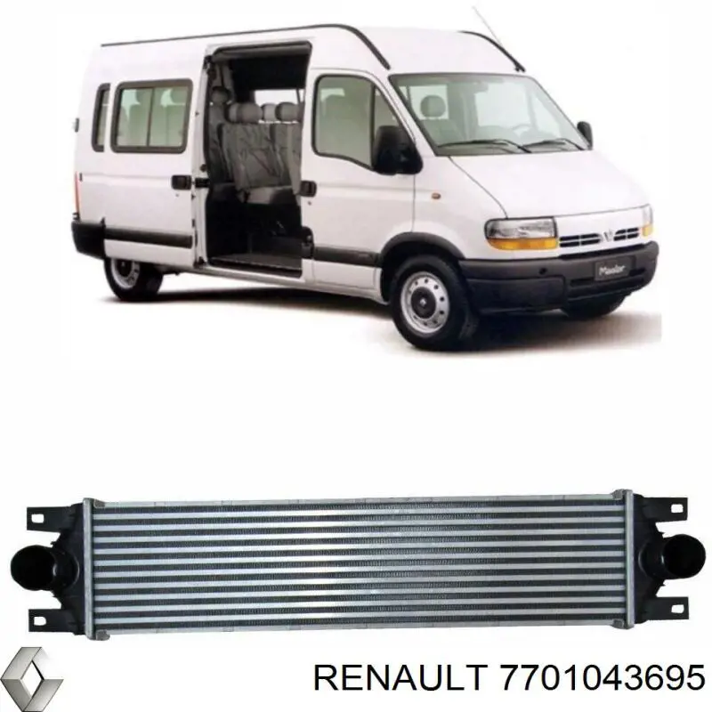 Интеркулер 7701043695 Renault (RVI)