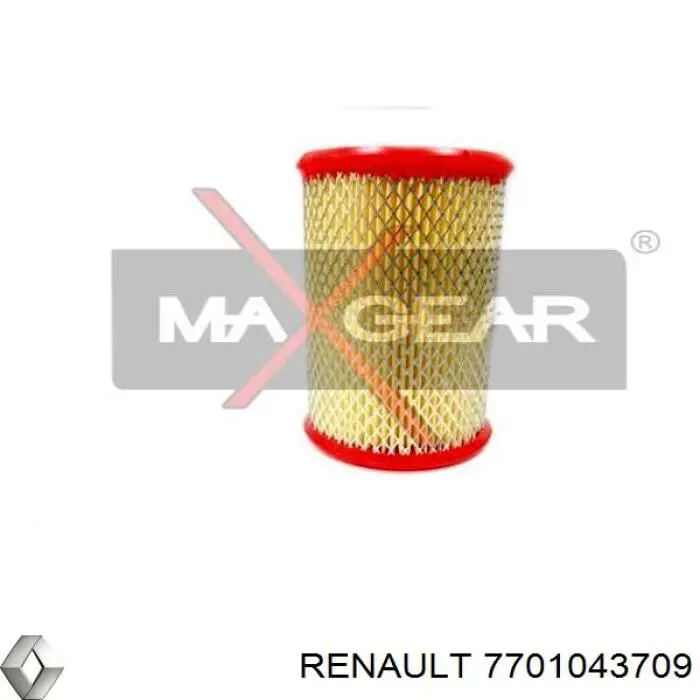 Filtro de aire 7701043709 Renault (RVI)