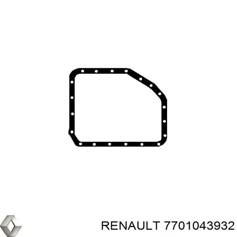 Прокладка поддона картера двигателя Renault (RVI) 7701043932