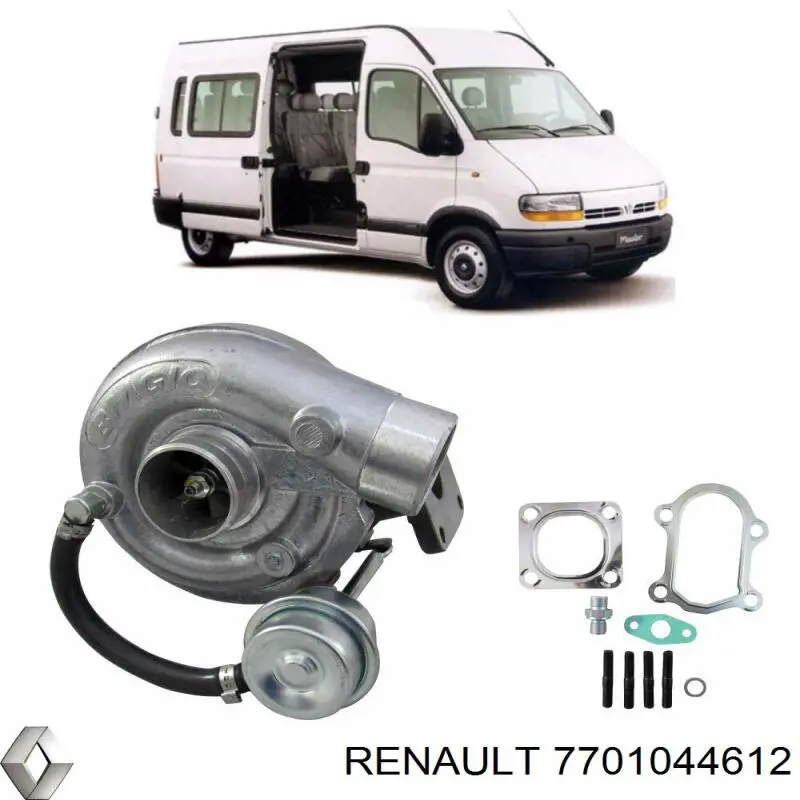 Турбокомпрессор Renault (RVI) 7701044612