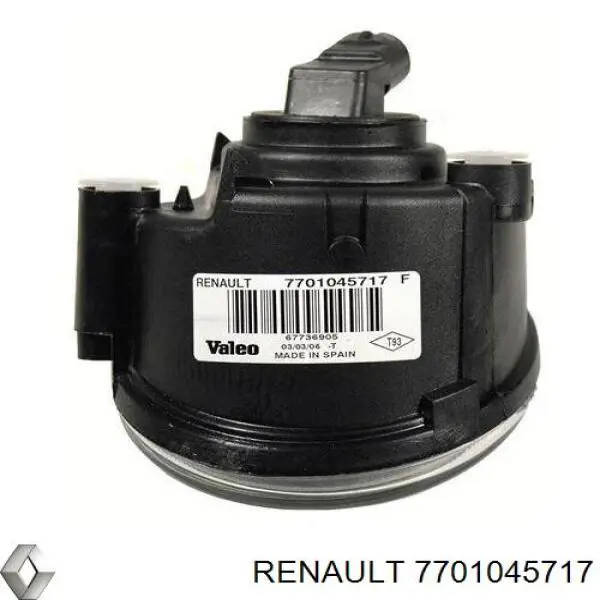 Фара противотуманная, правая Renault (RVI) 7701045717 цена, от 94.67 USD