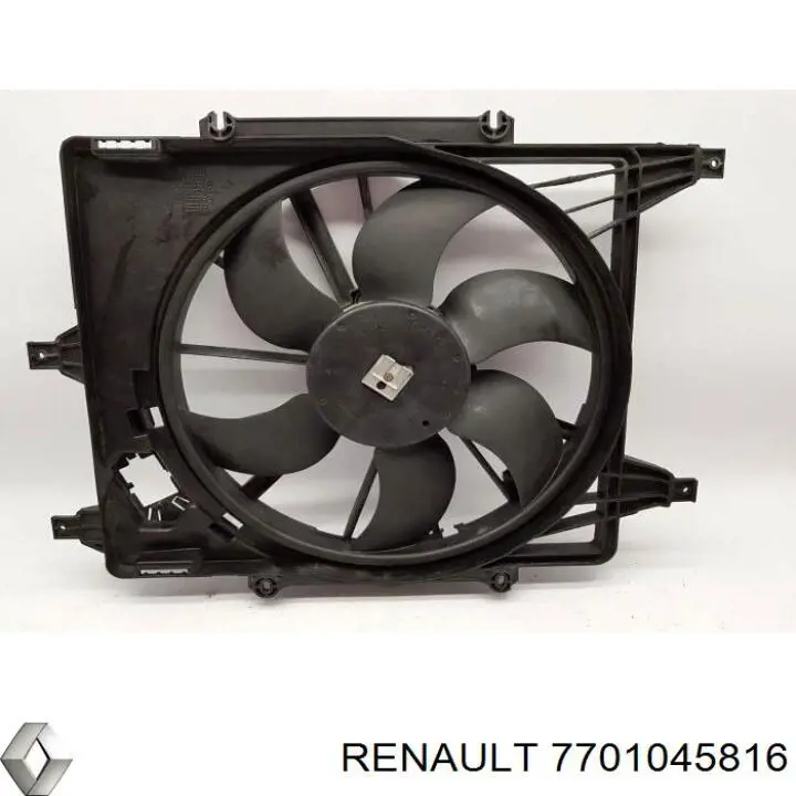 Электровентилятор охлаждения в сборе (мотор+крыльчатка) Renault (RVI) 7701045816