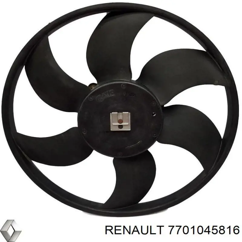 Ventilador (rodete +motor) refrigeración del motor con electromotor completo 7701045816 Renault (RVI)