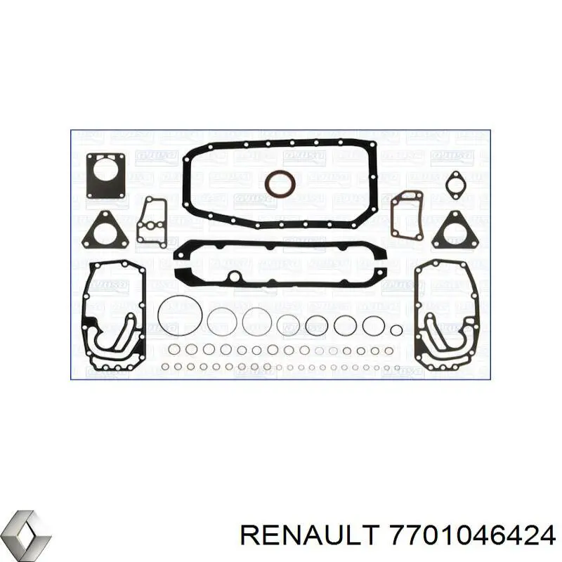 7701046424 Renault (RVI) прокладка поддона картера двигателя